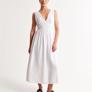 NWT Abercrombie & Fitch White Midi Dress